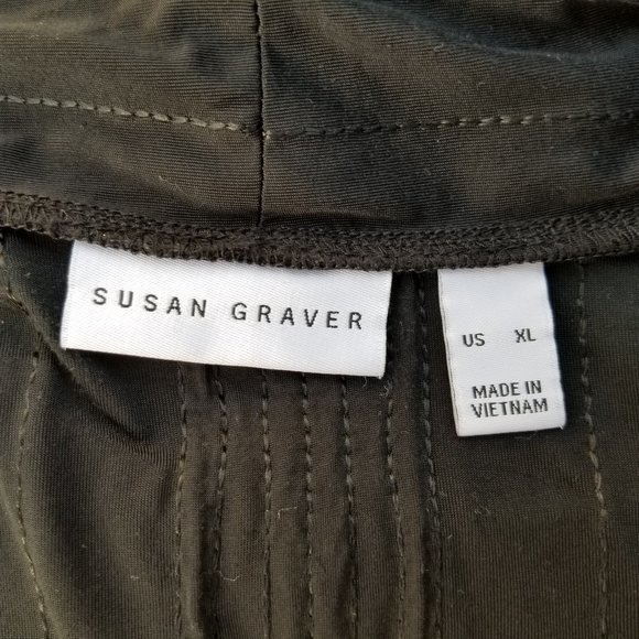Susan Graver Liquid Knit Black Party Jacket XL - Picture 11 of 11